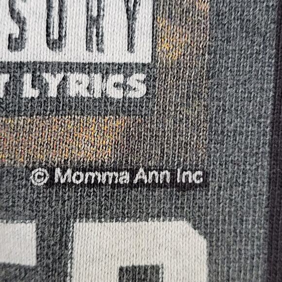 Nas Hip-Hop Sweatshirt Womens XS 18x25 Faded Black Baggy Illmatic - Picture 2 of 14